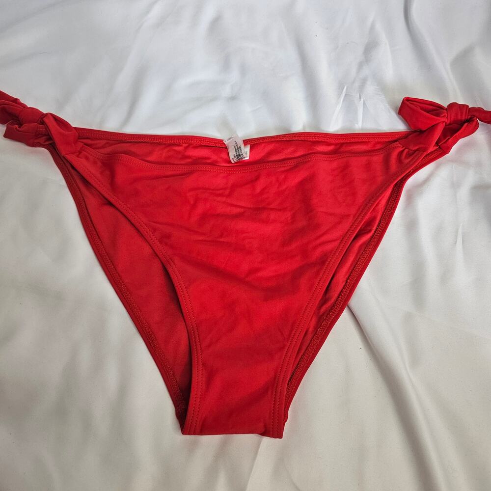 NWOT XL Aqua Eve Red Tie-Side Adjustable Swim Bottom